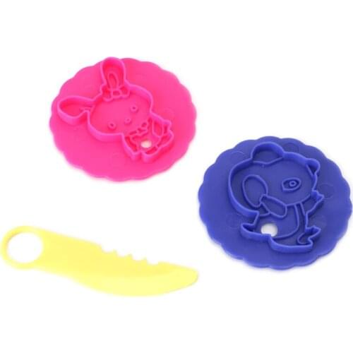18x Mixed Plastic Plasticine Clay Dough Cutters Moulds Childrens Modelling Tools