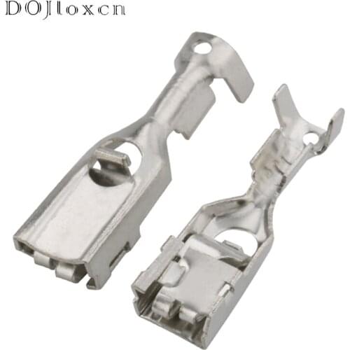 20 Pcs 4.8mm Series H62 Brass Tinned Automotive Wiring Terminal Plug Female Connector DJ627-4.8×0.8B