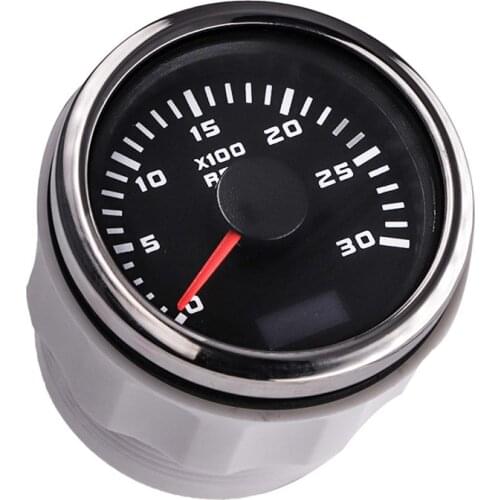 52MM Diesel Engine Tachometer 3000 RPM Tacho Meter LCD Digital Hour meter With Red Backlight 9-30V Tachometer For Motorcycle