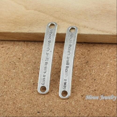 70 pcs Vintage Charms Plates Pendant Antique silver Fit Bracelets Necklace DIY Metal Jewelry Making 20021