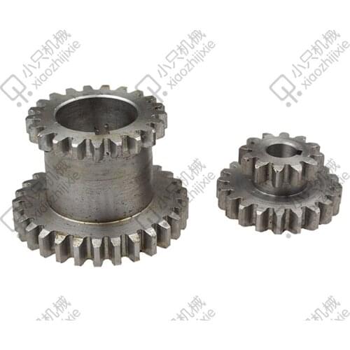 Free shipping 2 pcs / set gear Teeth T29xT21 T20xT12 Dual Dears Metal Lathe Gears For Sale
