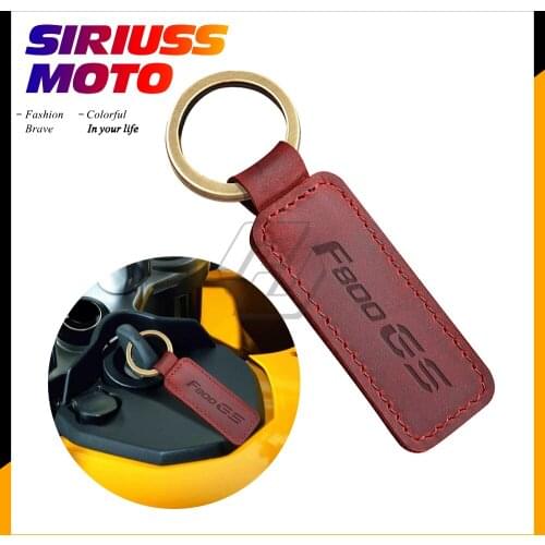 Motorcycle Keychain Cowhide Key Ring Case for BMW Motorrad F800GS F800 GS