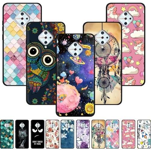 Phone Case For VIVO V17/Y9S/X50 Lite/V1945A Anti-knock Delicate Painted Dirt-resistant Shockproof Cover Lanyard Silicone