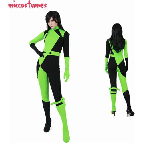 Shego Costume Kim Possible Jumpsuit Cosplay Costume