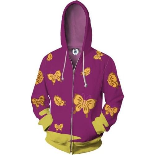 Unisex Anime Gintama Takasugi Shinsuke 3D Printing Cosplay Costume Fashion Teenager Coat Hoodie Adults Zip Up Sweatshirts Jacket