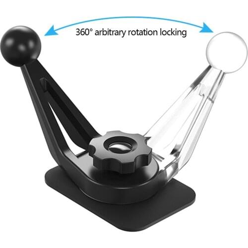 360 Degrees Turn Mobile Phone Paste Bracket Base Bracket Car Dashboard Table Surface Glue Bracket Flexible Holder
