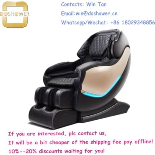 Heated massage esthetician chair with massage pedicure chair of 3D hunman coutch massage chair