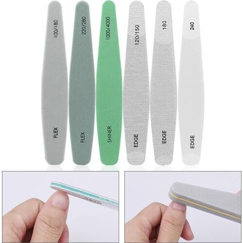 6Pcs Nail File Set Finger Care Professional Nail Files Nail Buffer Block for Natural Nails Gel Nails Essential Nail Art Tools