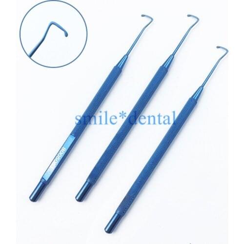12 cm Muscle Hook ophthalmic eye instruments ophthalmic hook 8mm /10mm/12mm