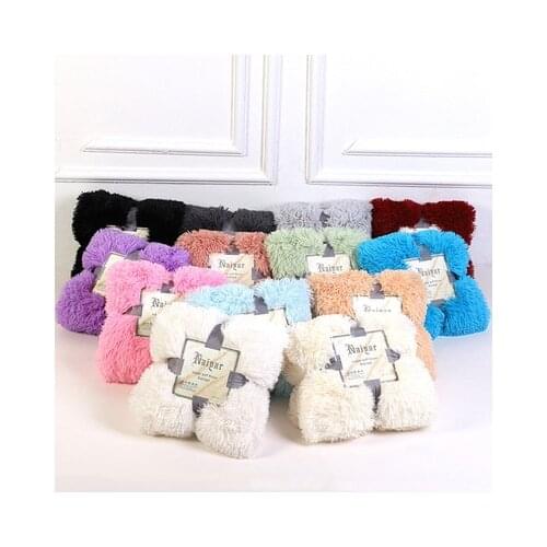 Autumn and winter blanket double side Plush gift blanket blanket blanket long Plush blanket lazy blanket knee blanket