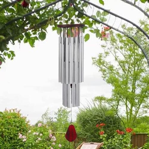 Personalized Wind Chime 33.5 inch Custom Wedding Anniversary Gift For Couples Home Festival Party Decoration Engrave Name & Date
