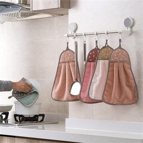 Hanging Erasable Towel Cute Absorbent Towel Household Bathroom Toilet Handkerchief Cloth Lint