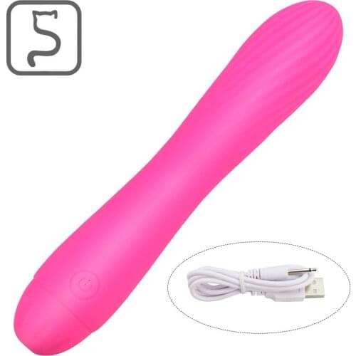 Silicone USB Charging G-point Vibrator Female Masturbation Massage AV Clitoris Stimulator Adult Products Wholesale High Quality