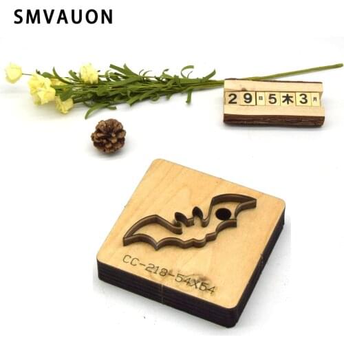 SMVAUON Wood Mold For Diy Bat Die-cut Steel Perforated Blade Earring Cutting Mold Leather Craft Cutter Leather Earings