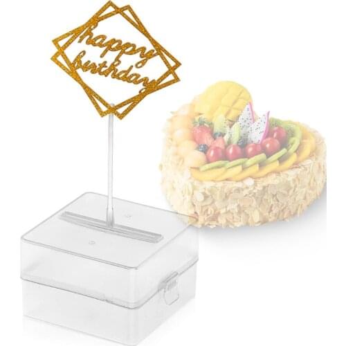 Cake Money Box Set,Money Pulling Cake Making Mold,Glitter Happy Birthday Cake Topper ,Interesting birthday cake for Birthday