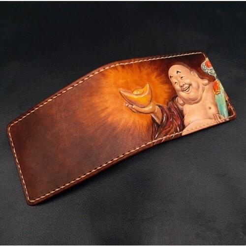 Handmade Women Men Clutch Vegetable Tanned Leather Driver License Holder Driving Documents ID Pass Certificate Folder Wallet