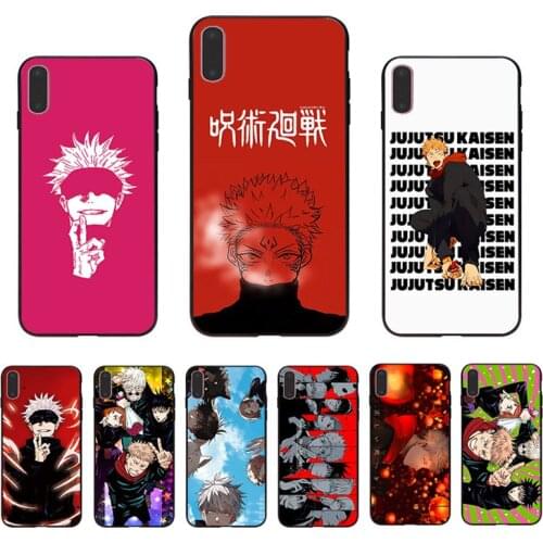 Comic Jujutsu Kaisen Hard Mobile Phone Case For Iphone SE 2020 11 Pro Max 12 Mini Shell XS 7 8 6 6S Plus X 5S 10 XR Cover Coque