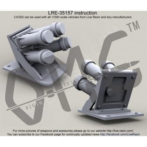 Live Resin LRE-35157 1/35 M7 Light Vehicle Obscuration Smoke System (LVOSS) , Vehicle Mounted Nonlethal