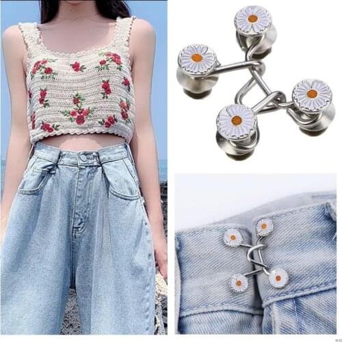 1/2/5Pairs Waist Collection Artifact Button Jeans Alloy Detachable Buttons Waist Adjustment Change Nail-free Detachable Buttons