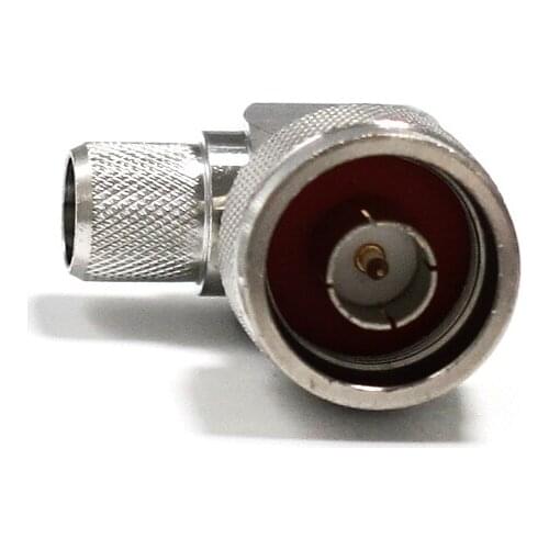 1pc N Male Plug RF Coax Convertot Connector Crimp for RG8 RG213 LMR400 cable Right Angle Nickelplated NEW wholesale