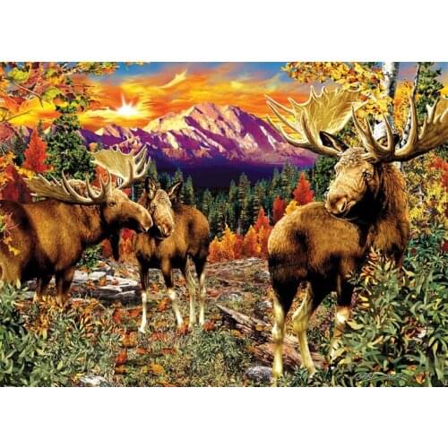 A5517 11CT/14CT/18CT/25CT/28CT oil scenery patterns Counted Cross Stitch DIY Cross Stitch Kits Embroidery Needlework Sets