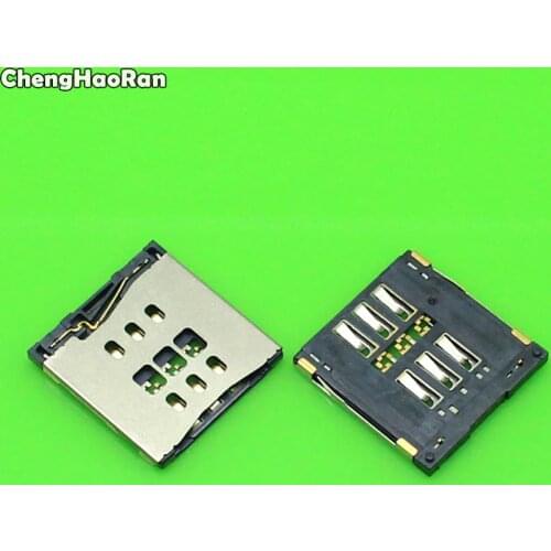ChengHaoRan 2pcs/lot SIM Card reader Slot Tray Holder Connector For iPhone 5 5s 5g 5c module Socket connector