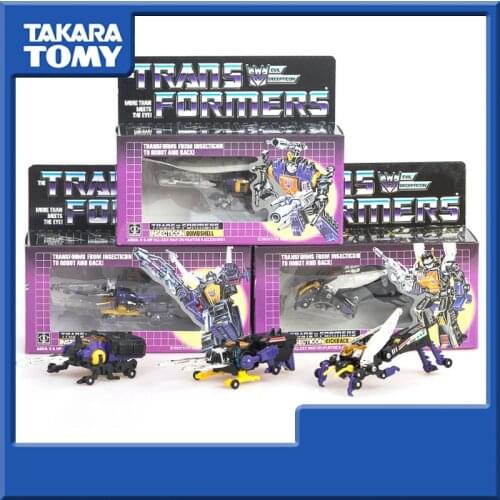 The Transformers Generation 1 Classic Reissue Version Decepticons Insecticon Action Figure Deformable Collection Toys Gift