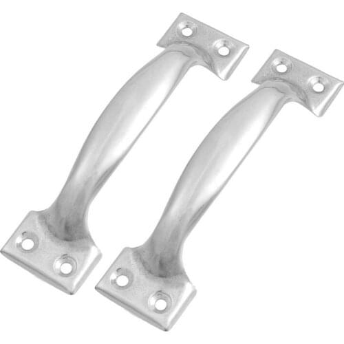 Hot 2 Pcs Silver Tone Arched Cabinet Door Pull Handles 5" Length