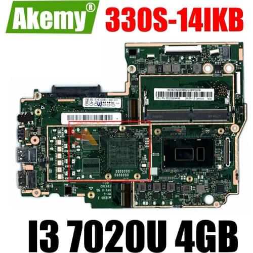 Akemy For Lenovo 330S-14IKB 330S-14AST Notebook Motherboard CPU I3 7020U RAM 4GB DDR4 Tested 100% Working New Product