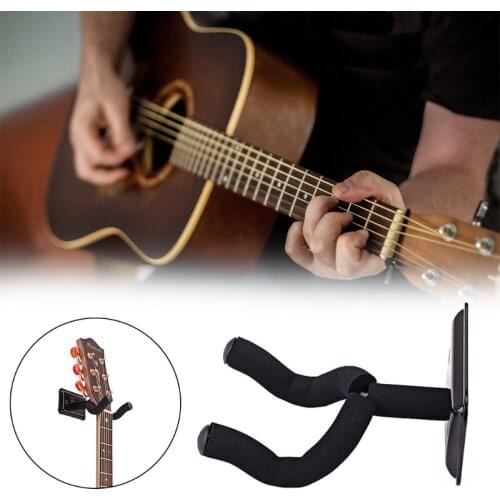 Guitar Wall Mount Hanger Hook Acoustic Electric Bass Guitar Wall Hook Hanger for Electric Acoustic and Bass Guitars