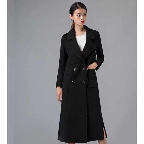 Autumn Winter Casual Solid Jacket Fashion Women Trench Coat Plus Size Coats Outerwear Office Ladies Causal Long Overcoat