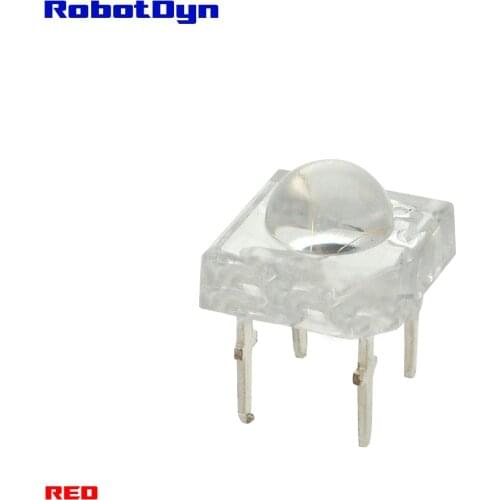 Super-Bright RED LED Piranha, crystal shell, DIP (pack 50 pcs)