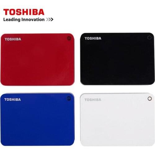 Toshiba Canvio Advance 4TB Portable External Hard Drive USB 3.0, Red (HDTC940XR3CA)