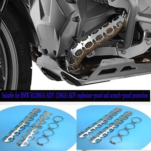 For BMW R1200GS Waterfowl F800GS F700GS Modified Exhaust Pipe Explosion-proof Protective Armor Protection Cover