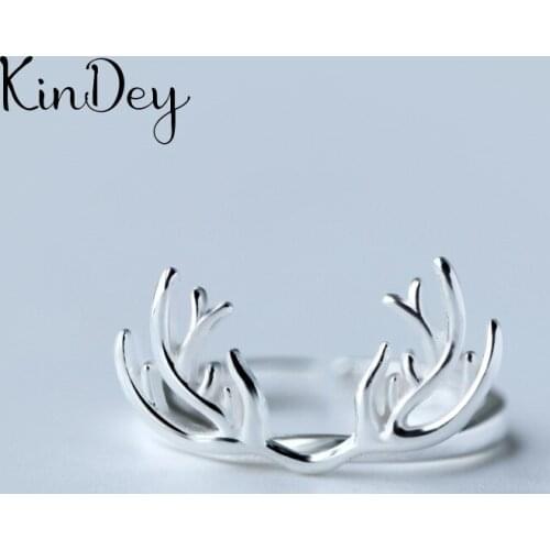 New Fashion Gothic Deer Antlers Rings For Women Wedding Rings Fashion Boho Jewelry Ladies Accessories