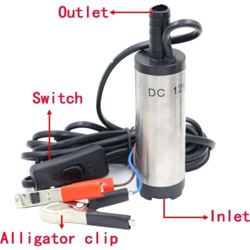 12V DC Diesel Fuel Water Oil Car Camping Fishing Submersible Transfer Pump