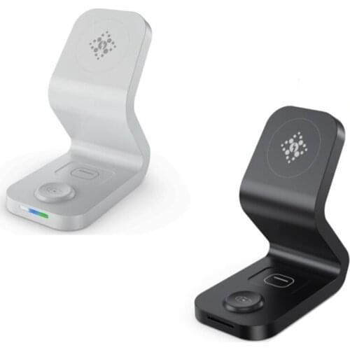 15W Qi 3 in 1 Magnetic Wireless Charging for IPhone 12 Mini Quick Charge Station Dock for Pro/Apple Watch