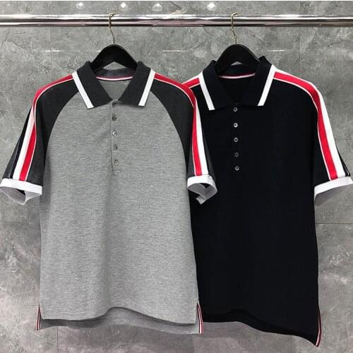 2021 Fashion Brand Shirts Men Women Casual Cotton shirt Summer Short Sleeve Contrast Color Polo Clothing