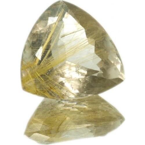 30.45ct. Rutile Quartz Trilliant Cut