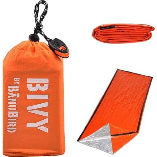 Outdoor Life Emergency Sleeping Bag Thermal Portable Waterproof Mylar First Aid Blanke Camping Survival Gear For Camping Travel