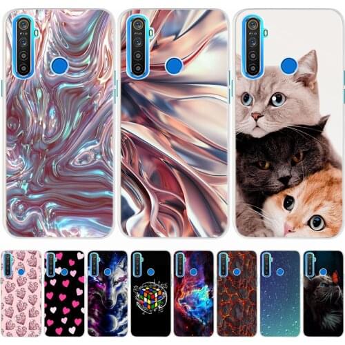 For Realme 5 Case RMX1927 Soft Silicone Bumper Case For OPPO Realme 5 Pro RMX1971 Realme5 5i 5S 6i 5Pro Back Phone Cover Cases