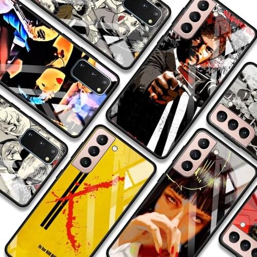 Pulp Fiction kill bill Phone case For Samsung S21 S20 Ultra Plus FE S10e Lite S10 S9 S8 plus Glass Bumper Soft Fundas