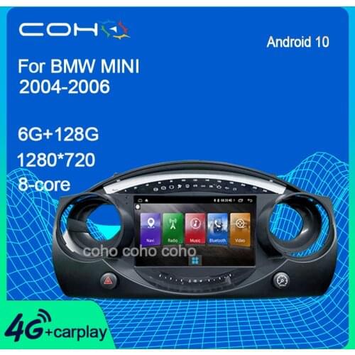 COHO For BMW MINI 2004-2006 Android 10.0 4G Car Radio Player Navigation GPS Eight-Core 6GB+128GB Radio Multimedia
