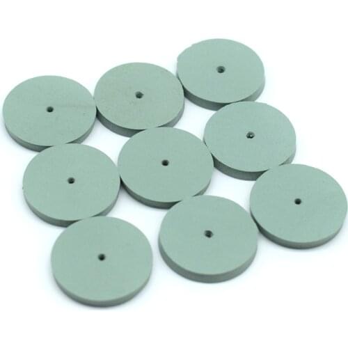 10PCS Thick Jewelry Polishing Disc 23MM Rubber Polishing Wheels For Dental Jewelry Dremel Rotary Tools
