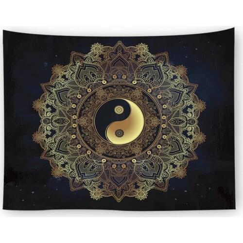 Mandala Tapestry Geometric Indian Style Wall Hanging Blanket Picnic Mat Table Cloth Bed Sofa Cover Bohemian Mystery Witchcraft