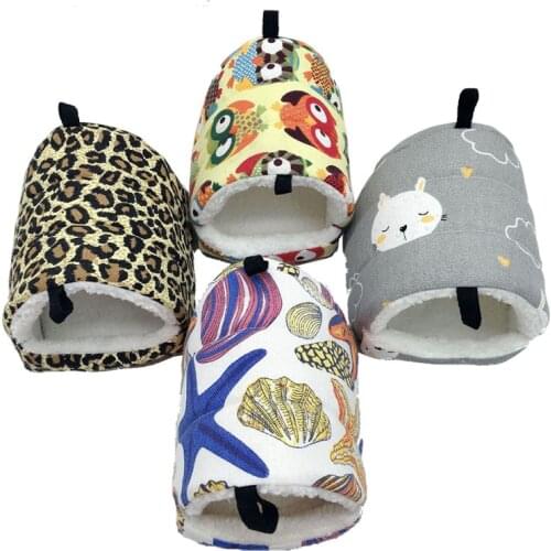 Cotton Small Pet Cage Warm Winter Small Pet Mini Cage Hanging Hammock Hamster Cage Bed House Rodent/Guinea Pig/Rat/Hedgehog