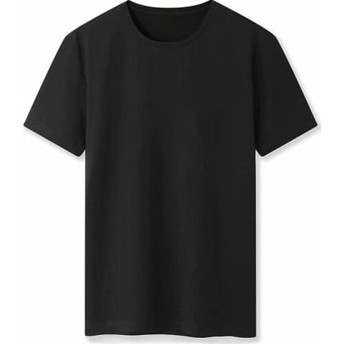 Retro wild cotton solid color loose short-sleeved bottoming shirt T-shirt white men and women tide short-sleeved clothes