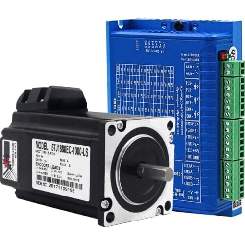 JMC 57 closed-loop stepper motor 2.2Nm driver set hybrid servo 2HSS57+57J1880EC