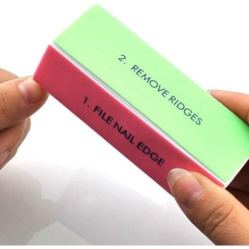 Colorful Nail Buffer File 4 Sides 1pcs Nail Art Files Buffer 9cmx3cm Polishing Block Manicure Nail Makeup Art Tools