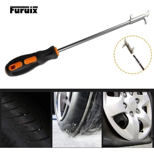 Car Tire Cleaning Hook Portable Tire Stones Remover Hooks Multi-Function Stone Cleaning Tool Auto Tyre Protector Repair Tools